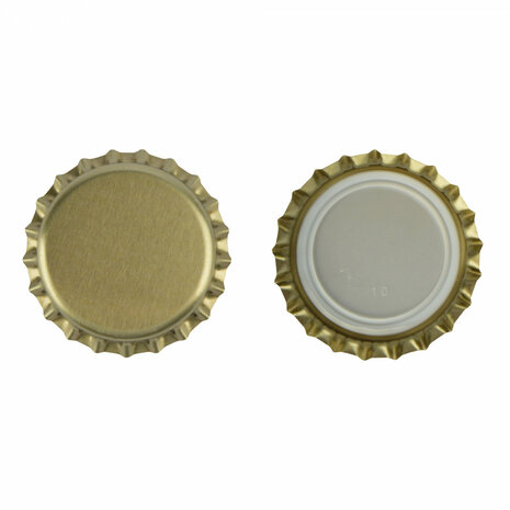 Kroonkurken goud 26 mm (verpakt per 100 stuks)