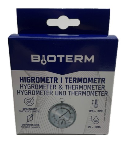 Thermometer / hygrometer (zilverkleurig)