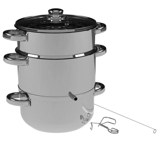 Ontsapper 5 liter, stoomextractor