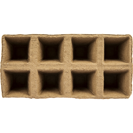 Papieren potjes 8 per tray  6x6x6cm 30 stuks